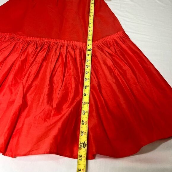 Maje Babe Short Sleeve Orange Flowy Mini Dress New Size Small - Picture 12 of 12